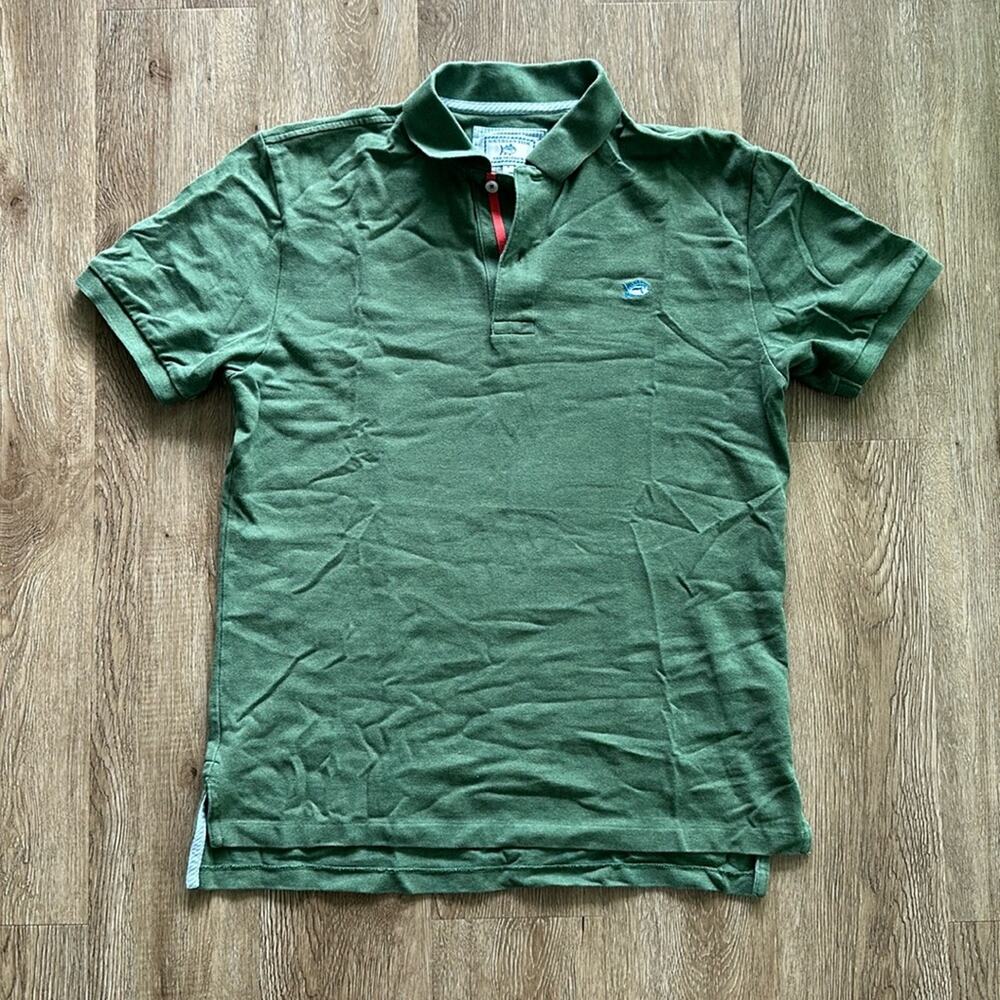 Southern Tide Skipjack Polo Dark Green Small Men's Short Sleeve Golf